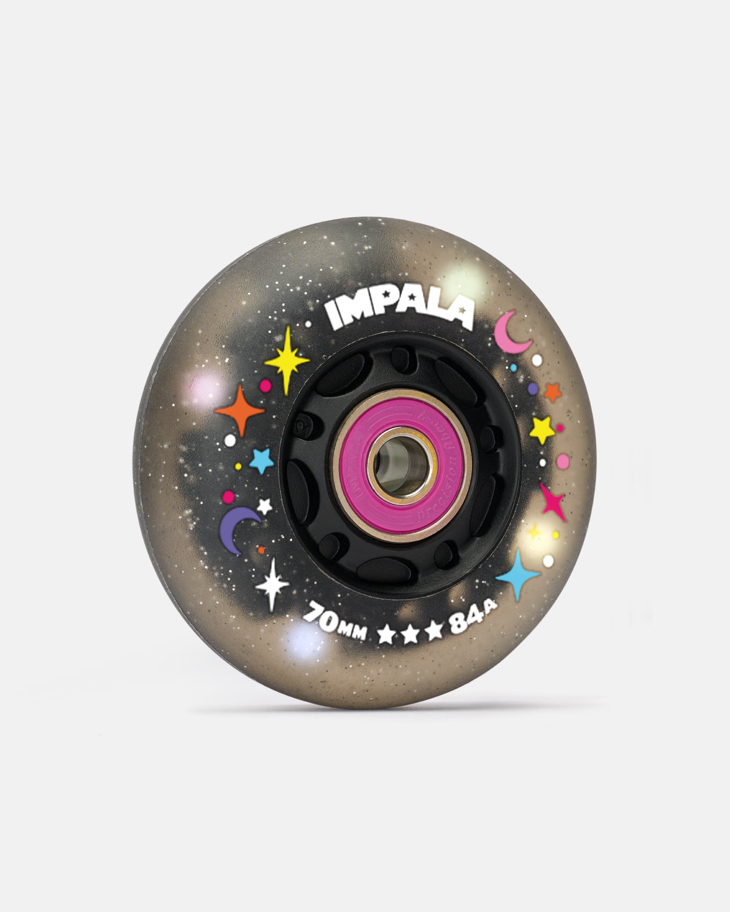 Impala Inline Light Up Wheels (4-Pack) - Black Twinkle