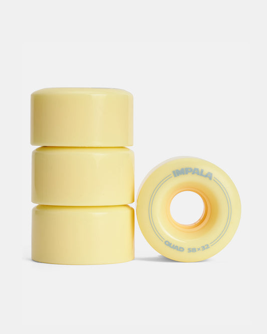 Impala 4 Pack Wheels - Pastel Yellow