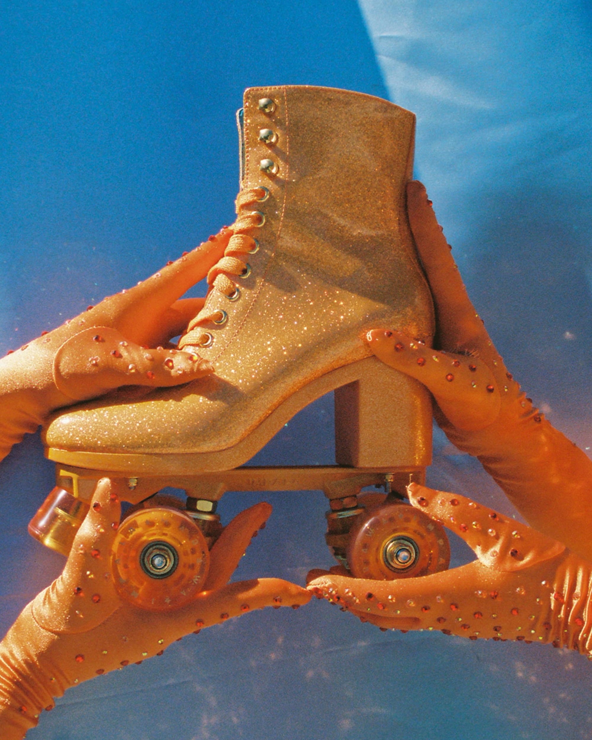 Shop Impala Marawa High Heel Skate - Marawa Sparkle Orange – Impala Skate  Europe