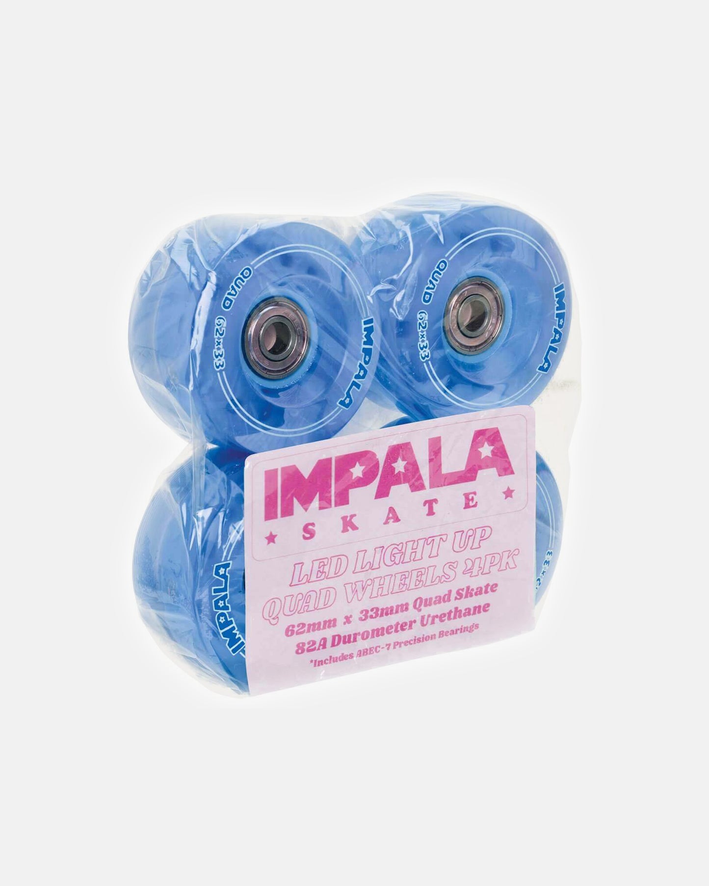 Impala 4 Pack Light Up Wheels - Blue