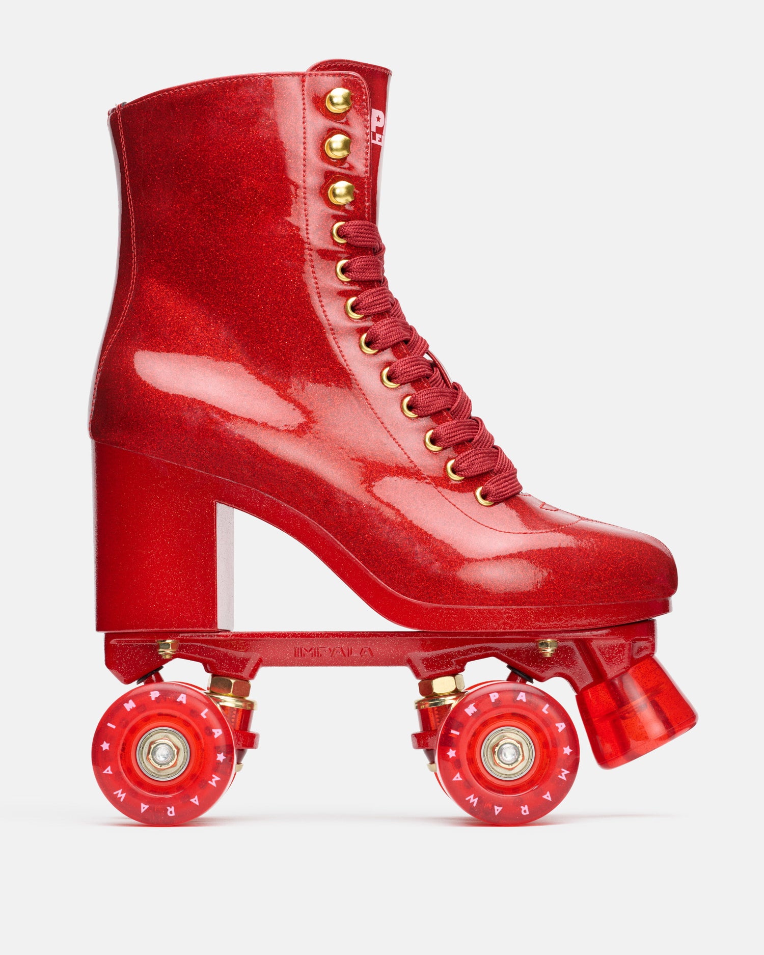 Impala Marawa High Heel Skate - Marawa Red Glitter