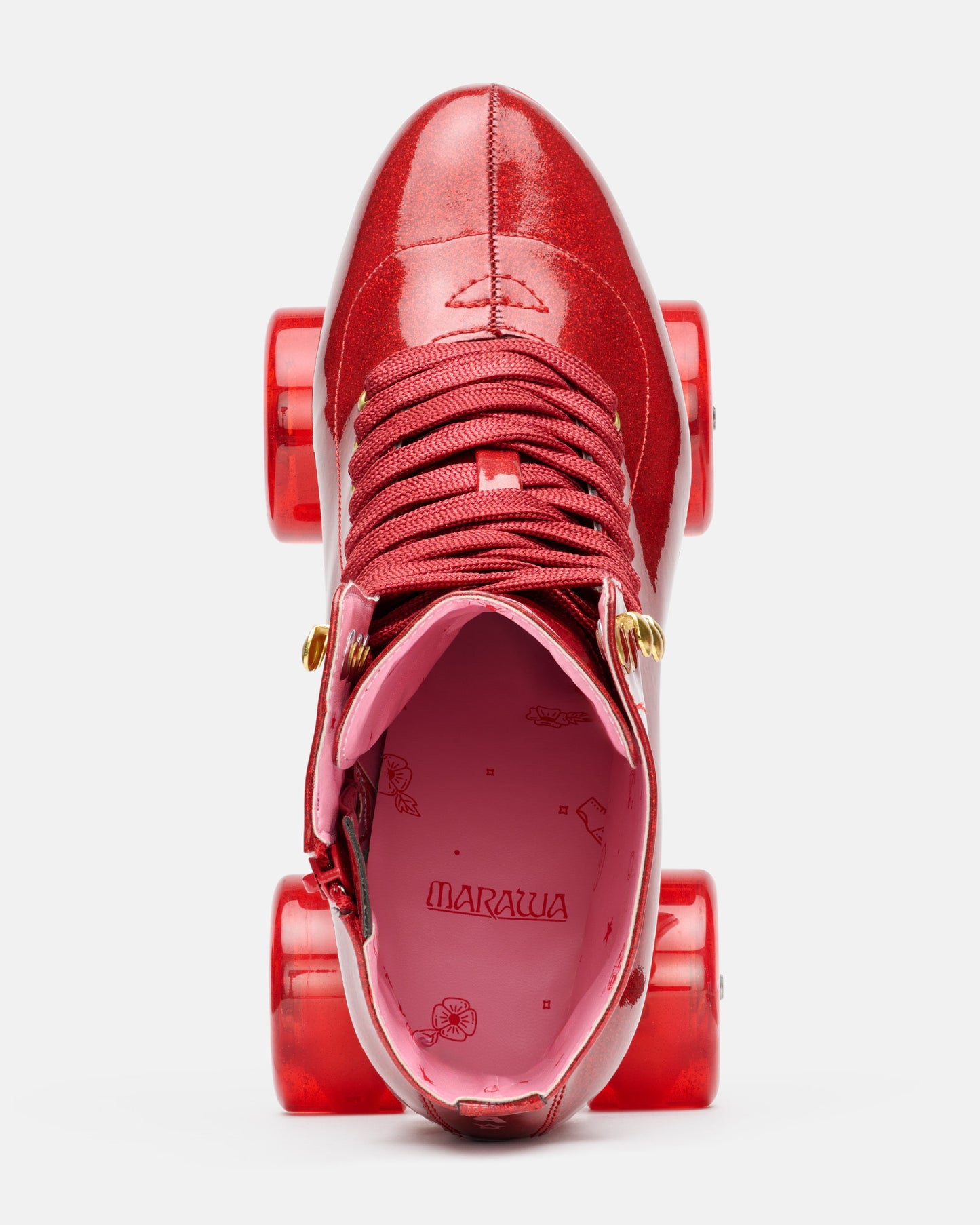 Impala Marawa High Heel Skate - Marawa Red Glitter