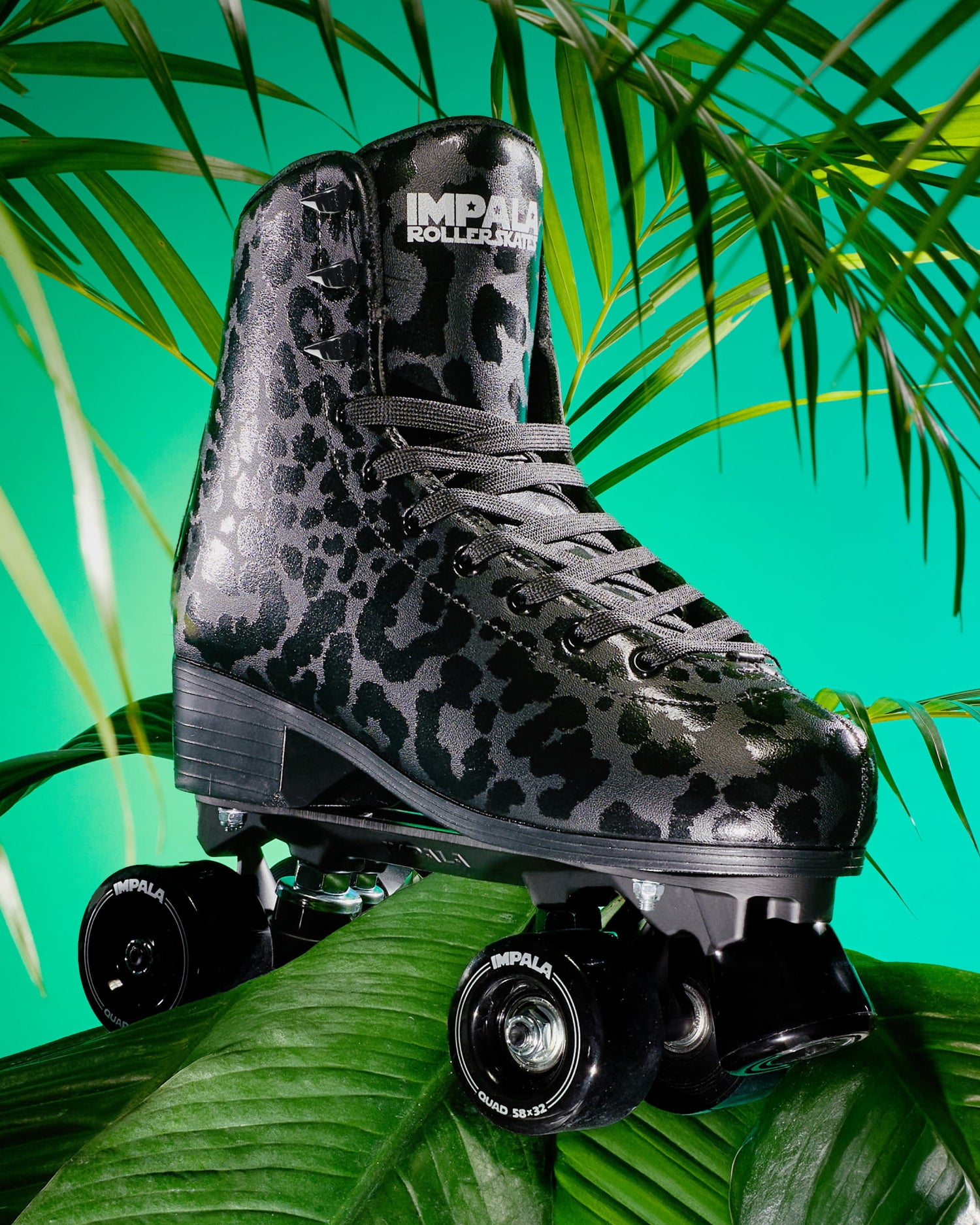 Impala Roller Skates - BLACK LEOPARD