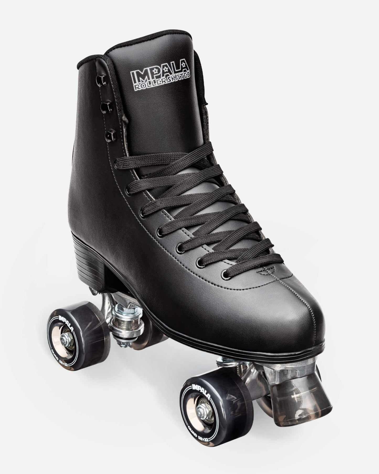 Quad Skate preto + Rodas azuis iluminadas GRÁTIS