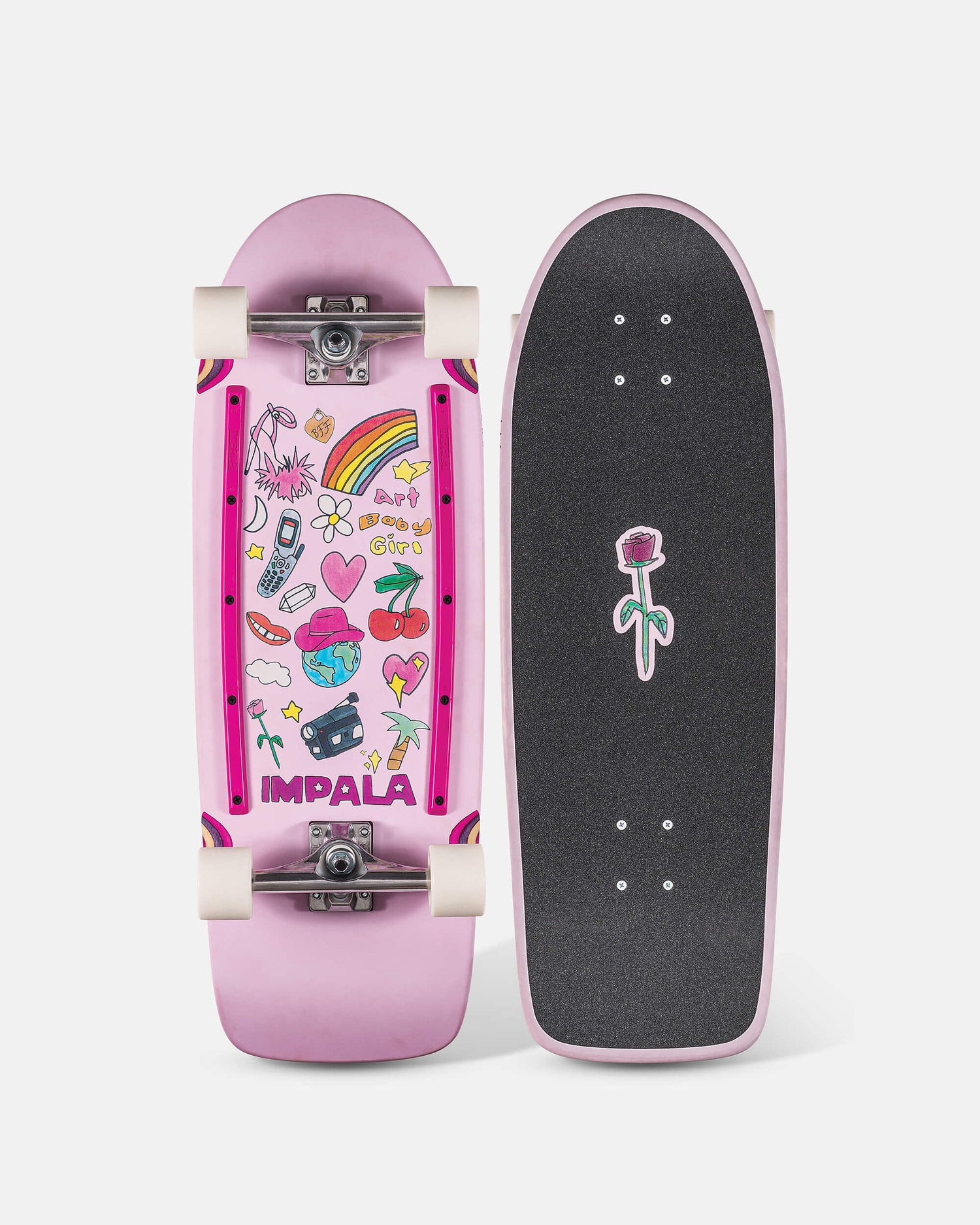 Impala Skateboards Impala Latis skateboard cruiser dans Art Baby Girl